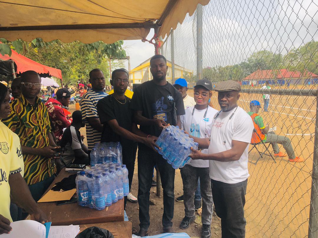 Gengimed Co. Ltd Supports Nsoatre Inter-School Competition with Cash and Water Donation